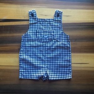 New handmade overall set for baby boy, size 6mo